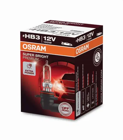 Autožárovky OSRAM HB3 12V 100W - SUPER BRIGHT PREMIUM OFF ROAD 69005SBP
