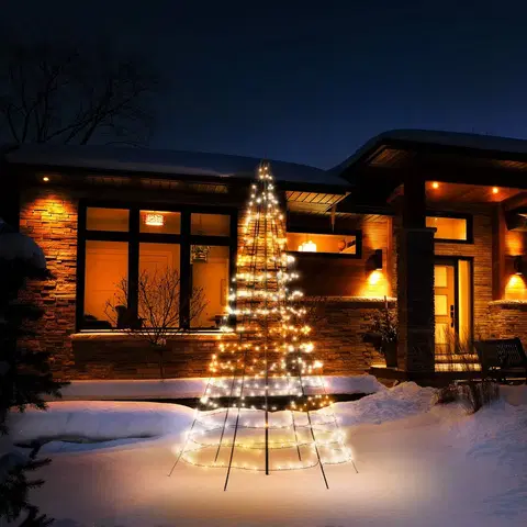 Vánoční venkovní dekorace twinkly Twinkly Light Tree venkovní, RGBW, výška 300cm