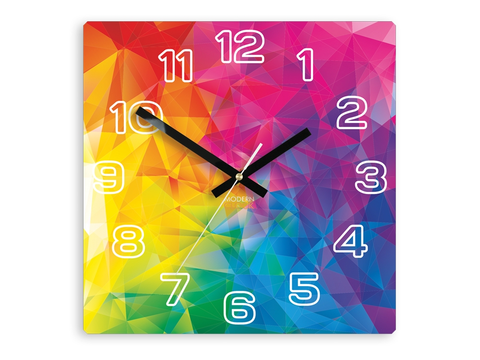 Hodiny ModernClock Nástěnné hodiny Emotions barevné