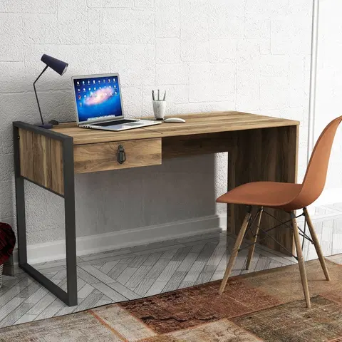 Kancelářské a psací stoly Psací stůl LOST ořech