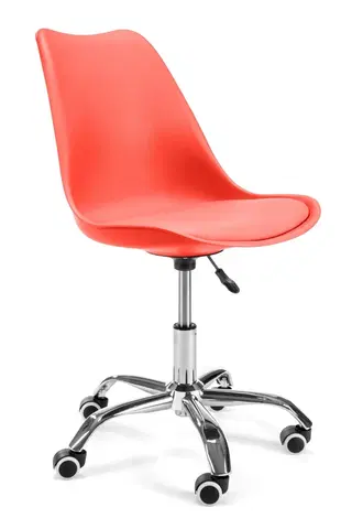 Kancelářské židle Ak furniture Otočná židle FD005 červená