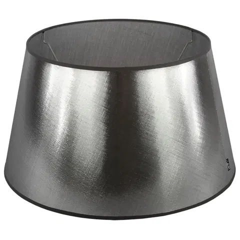 Svítidla Stříbrno-černé stínidlo Azzuro drum - Ø20cm*11,5/ E27 Collectione 8500416217013 LS15001