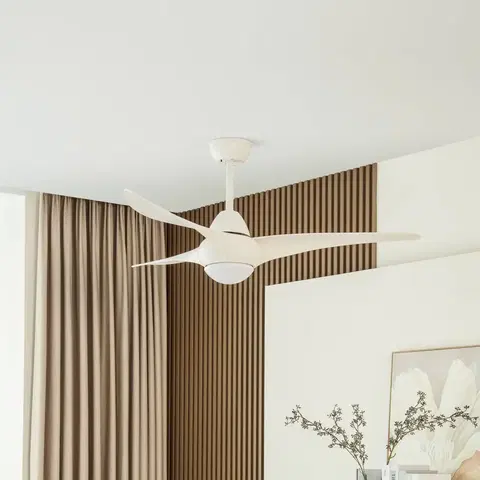 Stropní ventilátory se světlem Starluna Lindby Zoika LED stropní ventilátor, CCT, bílá