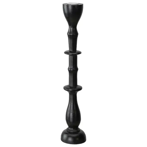 Svícny a stojany na svíčky Stojan Na Dlouhé Svíčky Noir, Výška: 33cm
