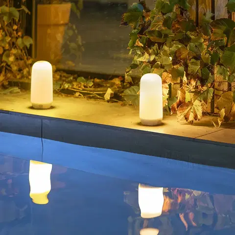Venkovní osvětlení terasy Newgarden Newgarden Candy LED stolní lampa s efektem plamene