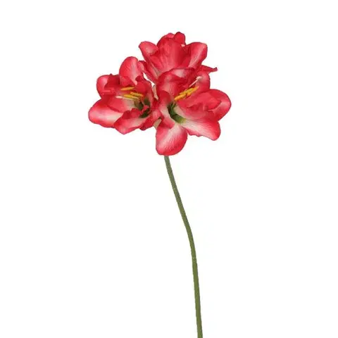 Květiny Umělá Amarylis červená, 54 cm