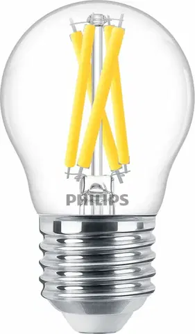 LED žárovky Philips MASTER Value LEDLuster DT 3.5-40W E27 927 P45 CLEAR GLASS