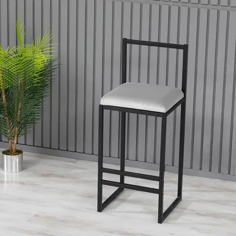 Barové židle a stoly Barová židle Nordic krémová