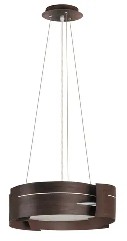Moderní závěsná svítidla Rabalux závěsné svítidlo Berbera E27 3x MAX 60W hnědočerná, textura dřeva 2215