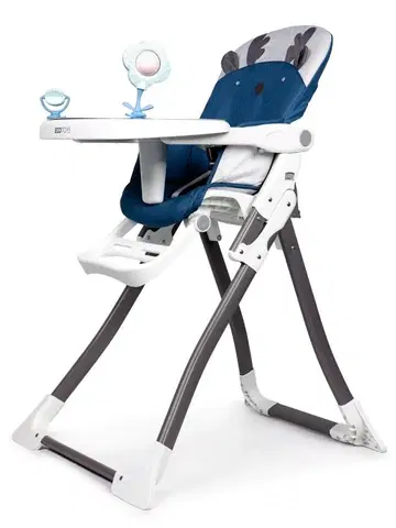 Jídelní židličky ECOTOYS Dětská jídelní židle Teddy modrá