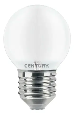LED žárovky CENTURY LED FILAMENT MINI GLOBE SATEN 4W E27 4000K 470Lm 360d DIMM 45x72mm IP20 CEN INSH1GD-042740
