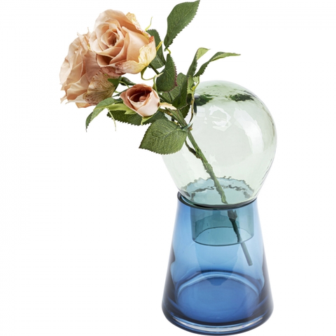Skleněné vázy KARE Design Barevná skleněná váza Skittle 28cm