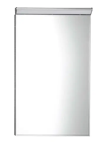 Koupelnová zrcadla AQUALINE BORA zrcadlo s LED osvětlením a vypínačem 400x600, chrom AL746