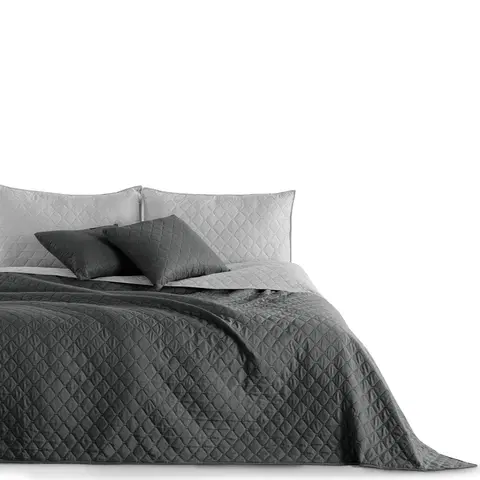 Přehozy Přehoz na postel DecoKing AXEL stříbrný, velikost 170x210