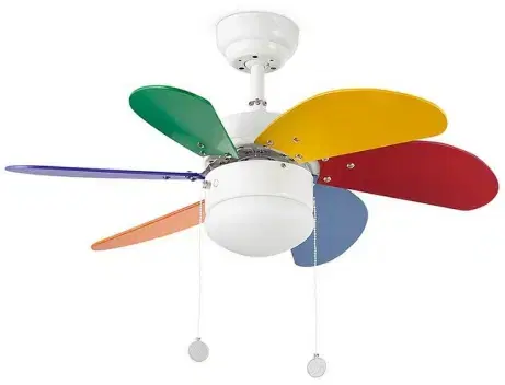 Domácí ventilátory Stropní ventilátor se světlem Faro PALAO 33179 multicolor
