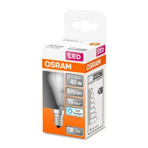 LED žárovky OSRAM OSRAM Classic P LED žárovka E14 4,9W 6 500 K matná