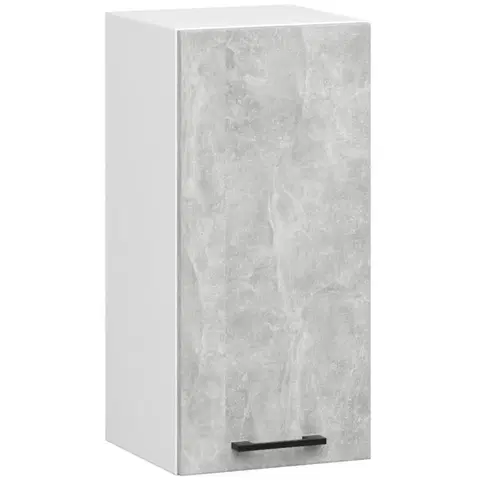 Kuchyňské dolní skříňky Ak furniture Kuchyňská závěsná skříňka Olivie W 30 cm bílá/beton