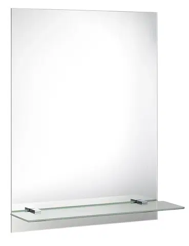 Koupelnová zrcadla AQUALINE Zrcadlo s policí 60x80cm, včetně závěsů 22430-01