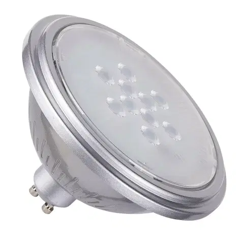 LED žárovky SLV BIG WHITE QPAR111 GU10 LED světelný zdroj stříbrný 7 W 2700 K CRI 90 40° 1005294