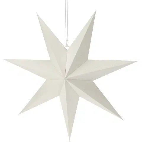 Vánoční dekorace Vánoční papírová dekorace White star, 60 x 60 x 1,5 cm