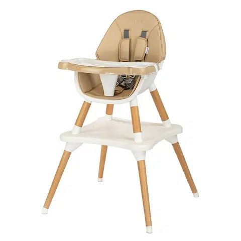 Dekorace do dětských pokojů New Baby Jídelní židlička Grace 3v1 béžová, 61 x 101 x 61 cm