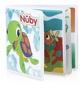 Hračky NUBY - První pískací knížka do vody 6m+