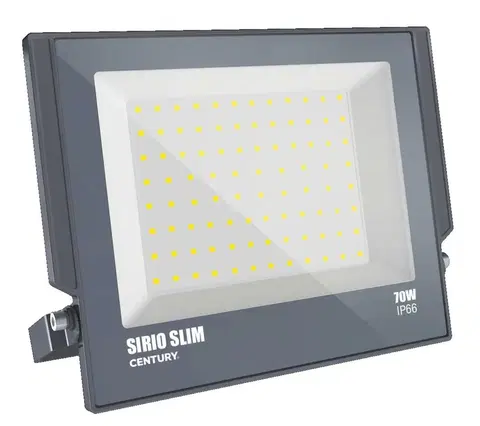 LED reflektory CENTURY LED reflektor SIRIO SLIM 70W 6000K 110d 230x270x28mm IP66 IK08