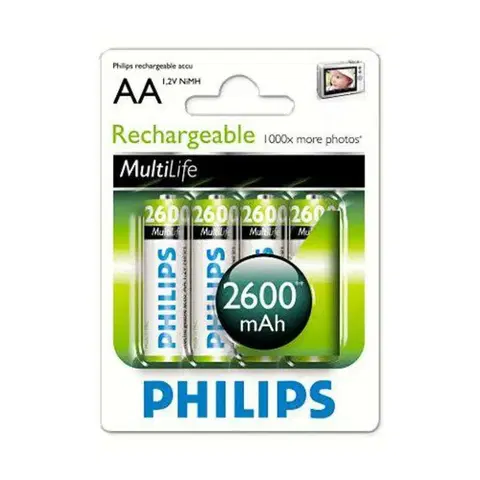 Nabíjecí baterie Nabíjecí baterie Philips NiMH 2600 mAh AA (tužka)