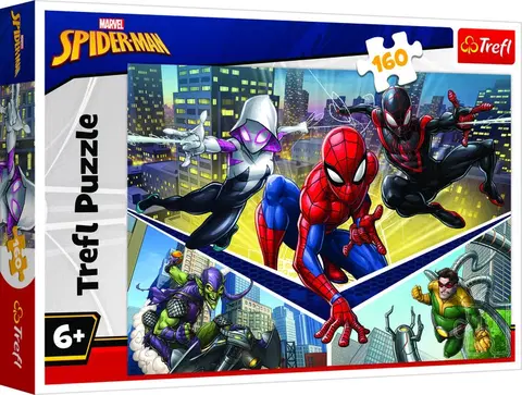 Hračky puzzle TREFL - Puzzle 160 - Síla Spidermana / Disney Marvel Spiderman