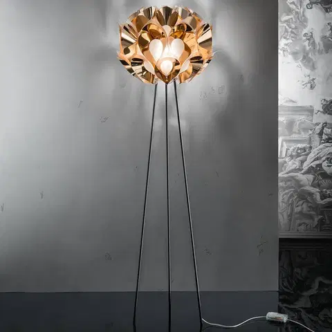 Stojací lampy Slamp Slamp Flora - designová stojací lampa, měděná