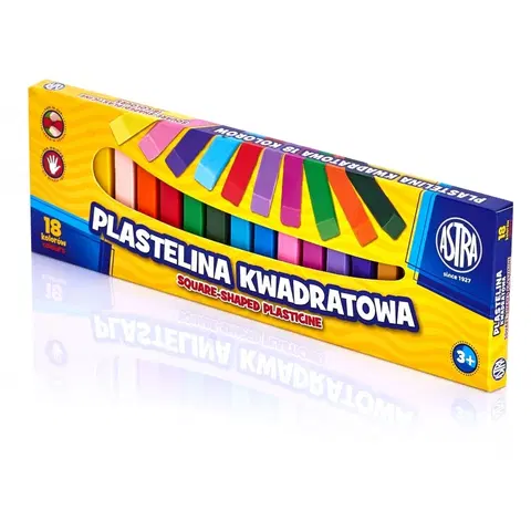 Hračky ASTRA - Plastelína hranatá 18 barev, 83814904