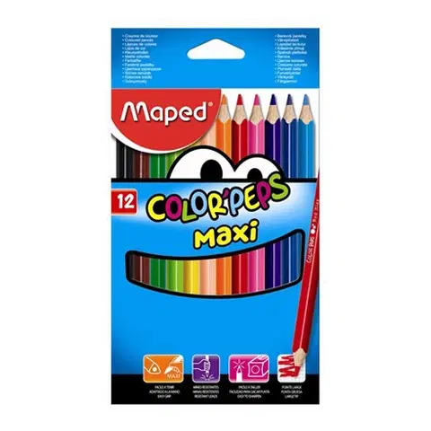 Hračky MAPED - Pastelky COLOR'PEPS Maxi hrubé 12ks