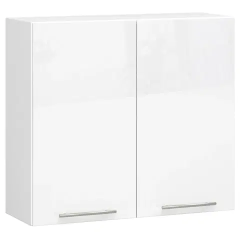 Kuchyňské dolní skříňky Ak furniture Závěsná kuchyňská skříňka Olivie W 80 cm bílá