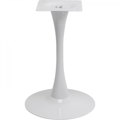 Kulaté jídelní stoly KARE Design Stolová podnož Schickeria - bílá, Ø80cm