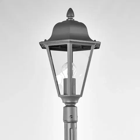 Pouliční osvětlení Lindby Stožárové svítidlo Edana v grafitově šedé barvě