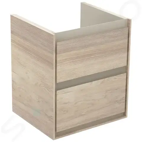 Koupelnový nábytek IDEAL STANDARD Connect Air Umyvadlová skříňka 430x402x517 mm, světlé dřevo/matný světle hnědý lak E1608UK