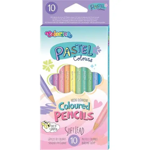 Hračky PATIO - Colorino pastelky 10 barev pastelové