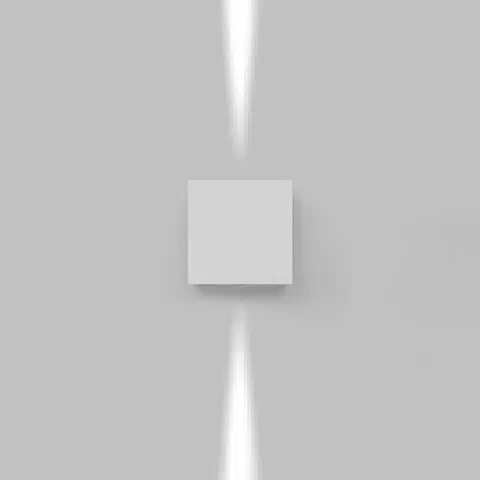 LED venkovní nástěnná svítidla Artemide Effetto 14 čtverec 2 narrow beams šedá / bílá T42012NW00