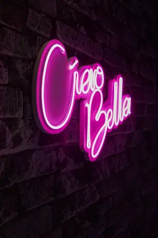 Nástěnné dekorace Dekorativní LED osvětlení CIAO BELLA růžová