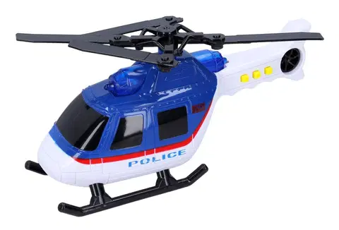 Hračky WIKY - Vrtulník policie s efekty 18cm