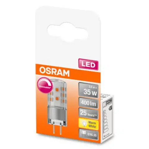 Stmívatelné LED žárovky OSRAM Kolíčková LED žárovka OSRAM GY6.35 4,5 W 2 700 K stmívatelná