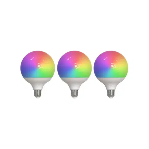 SmartHome LED ostatní žárovky PRIOS Prios Smart LED, 3, E27, G125, 9W, RGBW, CCT, matný, Tuya