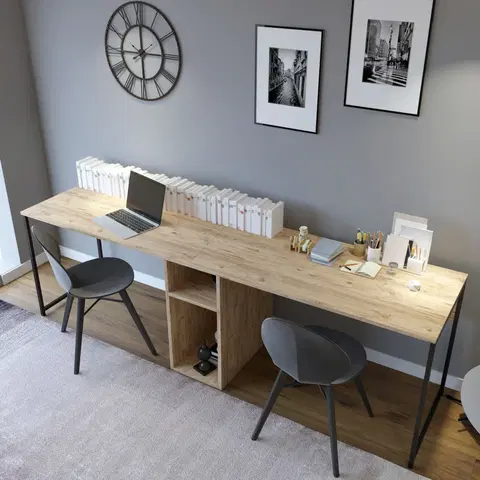 Kancelářské a psací stoly Psací stůl IKILI dub