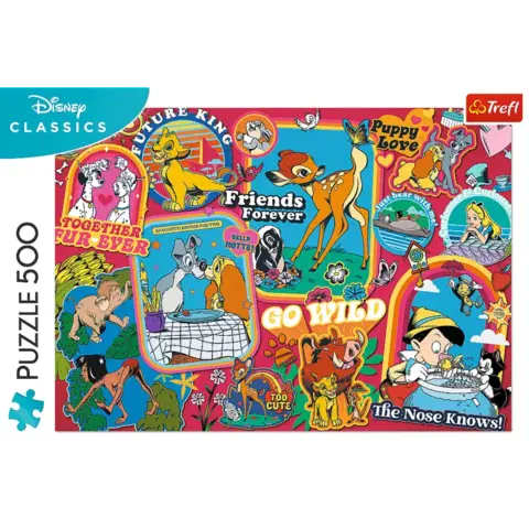 Hračky puzzle TREFL -  Puzzle 500 - Disney: V průběhu let / Disney