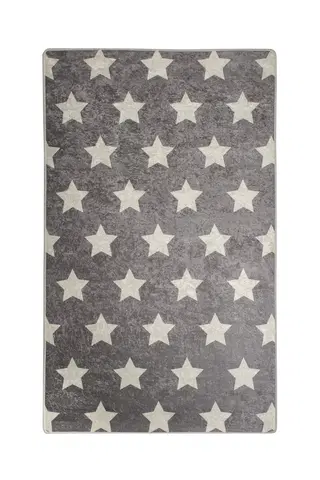 Koberce a koberečky Conceptum Hypnose Dětský koberec Stars 100x160 cm šedý