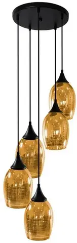 LED osvětlení Závěsná lampa MARINA 5xE27 Candellux Zlatá