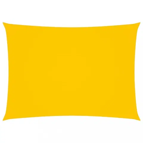 Stínící textilie Stínící plachta obdélníková oxfordská látka 4 x 6 m Dekorhome Žlutá