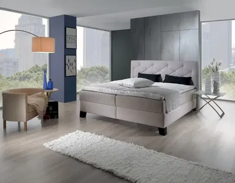Postele New Design Manželská postel DIVA 180 | s topperem Extra
