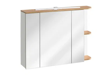 Koupelnový nábytek Comad Koupelnová skříňka Platinum bílá/dub