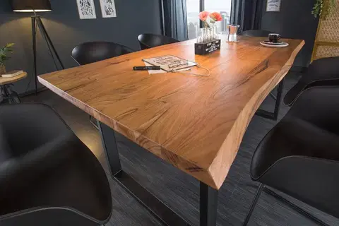 Jídelní stoly LuxD Designový jídelní stůl Massive 200 cm divoká akácie